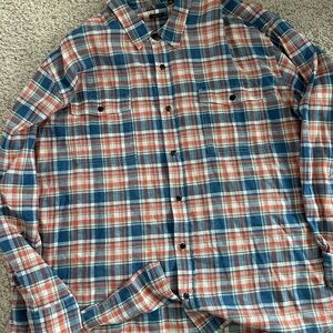 Orvis Men's Multicolor Plaid Button Down Shirt